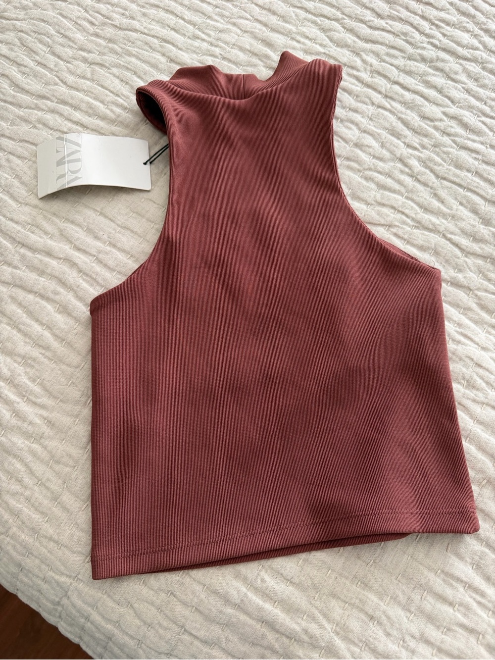 Zara High Neck Racerback Top - Picture 2 of 2